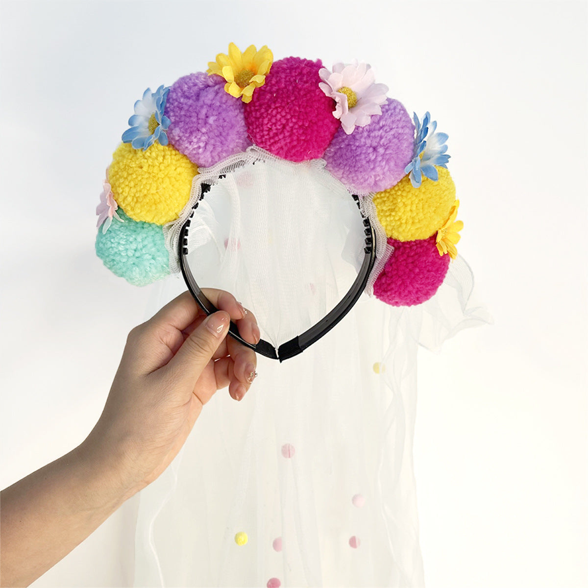 Wholesale All-match Three-dimensional High Cranium Top Pair Red New Year Holiday Headband